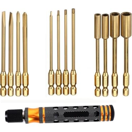 Multi-function 12-in-1 Combination Tool Hexagon Cross Screwdriver Nut for RC Model Car Drone Airplane DIY Freestyle