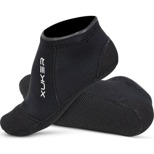 Diving Socks 3mm Neoprene Beach Volleyball Swimming Surfing Snorkeling Kayaking Rafting Water Booties, Blind Stitches, Low Cut