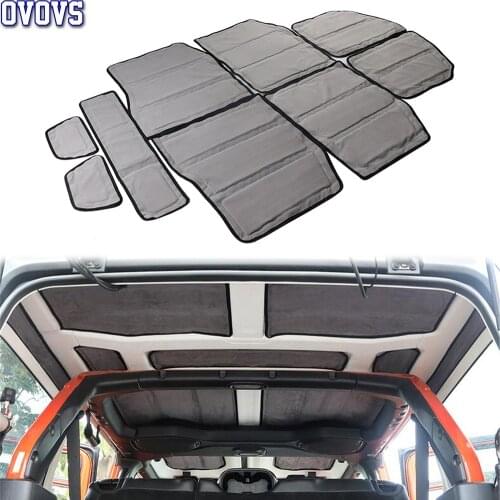 OVOVS Car Interior Accessory Insulation pad Car Window Roof Heat Insulation Pad for Jeep Wrangler JL 4-Door 2018 2019 2020