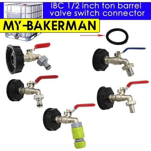 IBC Tank Tap Adapter Thread Connector Replacement Valve Fitting Parts Butterfly Valve