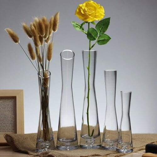 Transparent Desktop Vases Glass Flower Arrangements Living Room Vases Fashion Modern Arredamento Casa Home Decor DI50HP