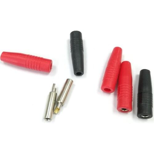 10pcs 4mm Female Banana Plug Audio Speaker Amplifier Cable Wire Power Screw Jack Connector Adapter Solid Copper Terminal head