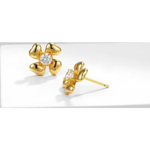 Earrings For Women Stud Earrings Fashionable Flowers Earring for Wedding Engagement Fashion Jewelry Female kolczyki damskie