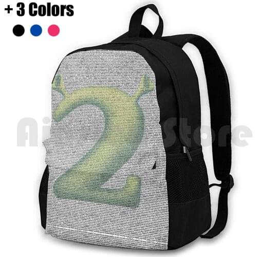 Shrek 2 Script In Its Entirety Outdoor Hiking Backpack Riding Climbing Sports Bag Shrek Shrek 2 2 Pixar Dreamworks Meme Shrek