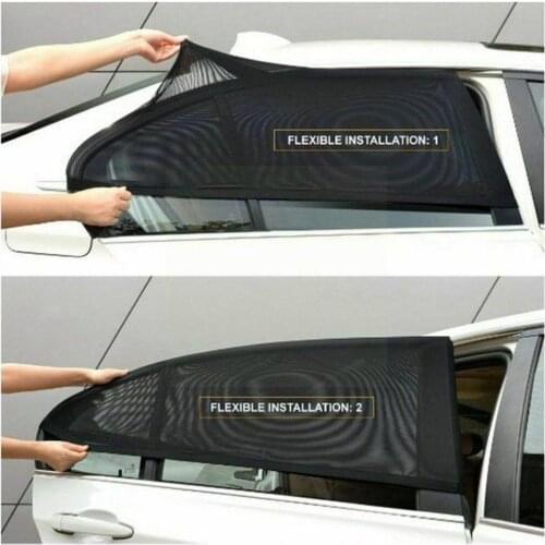 Car Side Window Sunshade Vehicles Window Shade Cover Lightproof Mosquito-proof Mesh Cover Window Car Protector Curtain Suns N6C8