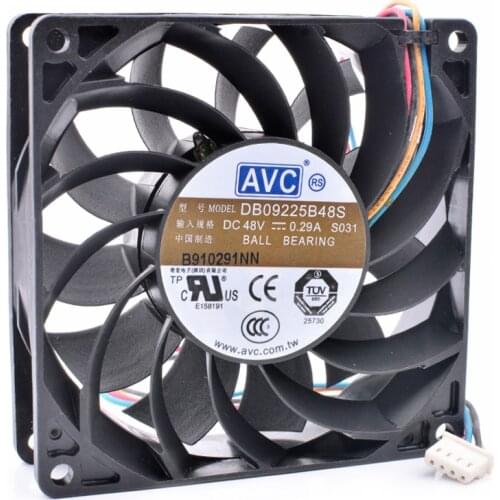 Brand new original DB09225B48S 9cm 9025 48V 0.29A resistance temperature control server inverter cooling fan