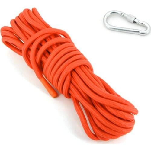 Outdoor Climbing Rope Escape Rope Ice Climbing Equipment Fire Rescue Parachute Rope 10M(32ft) 20M(64ft) 30M (96ft)