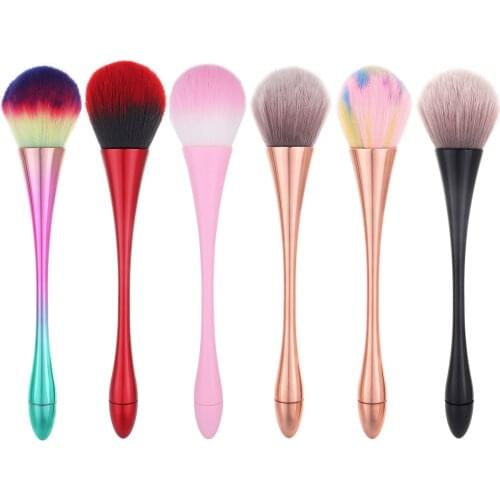 10pcs/lot Single Small Waist Loose Powder Brush Makeup Brush Set Rose Gold Handle Big Head Honey Powder Brush Beauty Makeup Tool