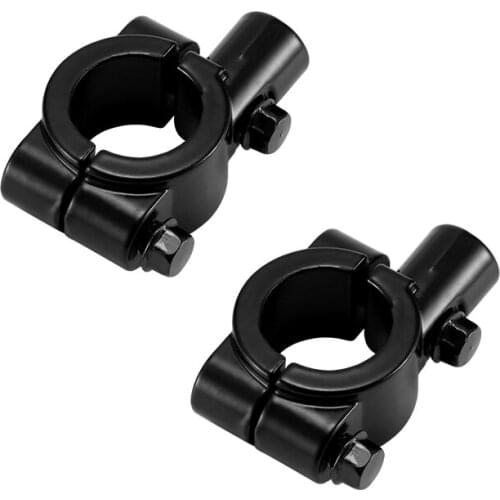 2Pcs 10mm Motorcycle Handlebar Mirror Mounting Bracket Aluminum Rear View Mirror Clamp Holder for Electric Vehicles Motorcycle