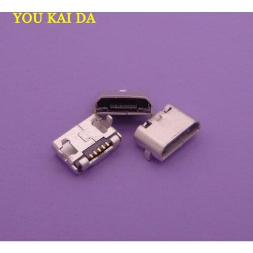 5pcs Mobile phone USB Jack Cable socket Small Horn MINI Micro female usb charging port connectors for Gionee GN700T GN700W GN320