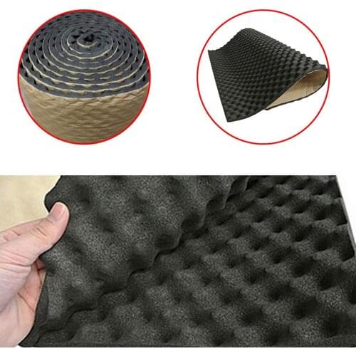 100x50cm Car Sound Deadener Mat Sound Deadening Noise Insulation Acoustic Dampening Foam Subwoofer Mat autos Accessories
