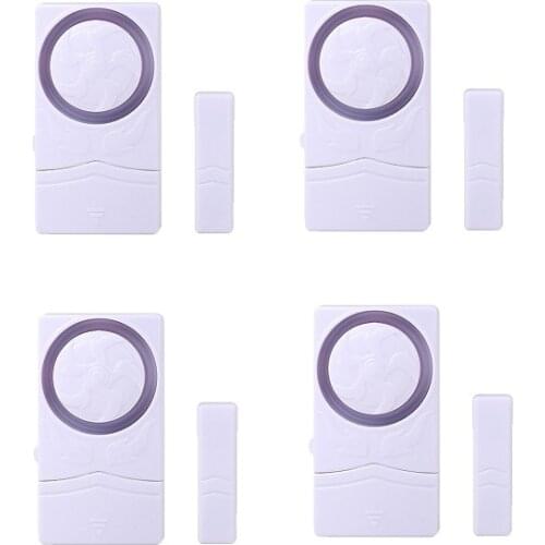 Darho 4pcs Door Window Wireless Burglar Alarm With Magnetic Sensor Entry Anti Thief Home Alarm System Security Device
