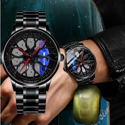 NIBOSI Blue Fashion Mens Watches Top Brand Luxury Skeleton Golden Watch Men Waterproof Chronograph Male Clock Relogio Masculino