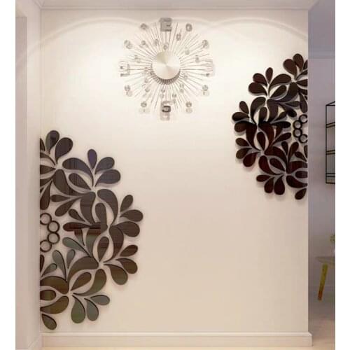 3D Fashion Corolla Crystal Wall Stickers Three-Dimensional Glass Doors Windows Wall Stickers TV Sofa Background Wall Decoration