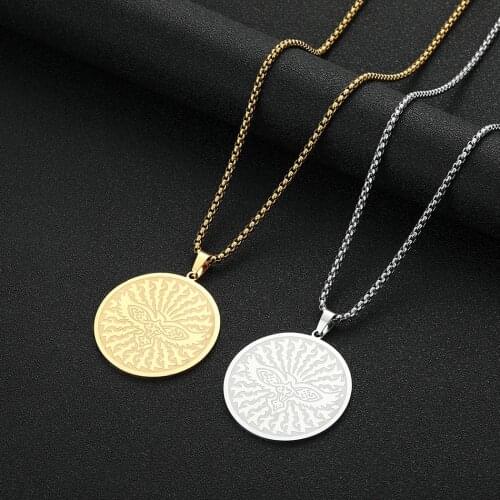 Cxwind Fashion Female Charm Viking Pendant Raven Pendants Necklaces Stainless Steel Necklace Jewelry For Men/Women Wholesale