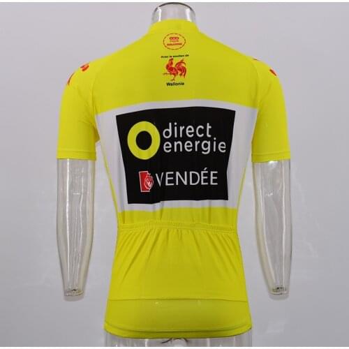Classic retro men cycling jersey yellow Short Sleeve pro team Bicycle wear MTB cycling clothing Maillot Ciclismo