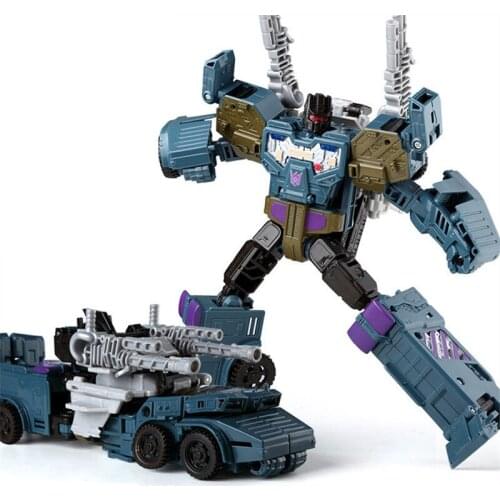 Haizhixing 5 IN 1 Cool Devastator Anime Transformation Toys Robot Car Super Hero Action Figures Aircraft Tank Model Kids Toys