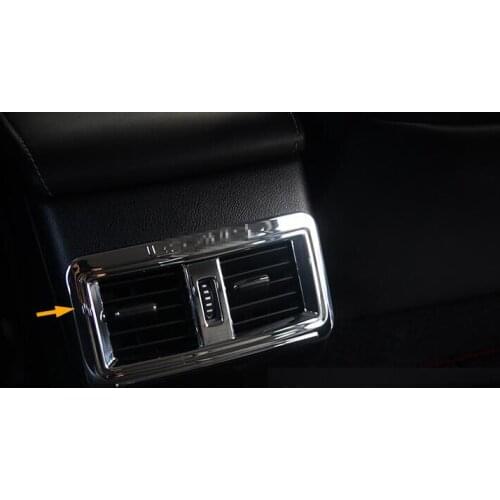 Chromed ABS Plastic Interior Rear Air-Condition Vent Cover Trim For LEXUS NX200T NX300H 2015-2017