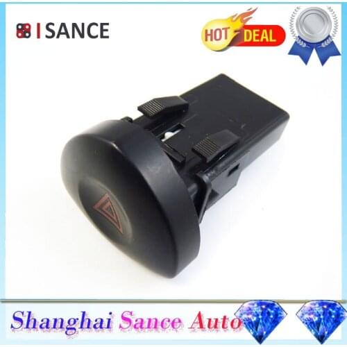 ISANCE Emergency Hazard Flasher Warning Light Switch 8200442723 For Renault Clio II Mk 2 1998 1999 2000 2001 2002 2003 2004-2006