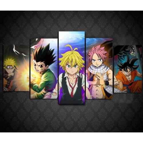 HXH Hunter X Hunter Poster Canvas Art Print 5Pcs,No Frame