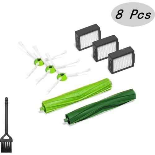 Washable Accessories for iRobot Roomba i7 i 7 Plus + E5 E6 Robot Vacuum Cleaner Centre Main Roll brush Side brush Hepa Filter