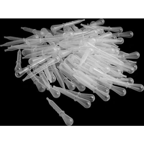 2021 New 100 Disposable Plastic Airbrush Paint PIPETTE EYE DROPPERS Transfer Liquids Mix