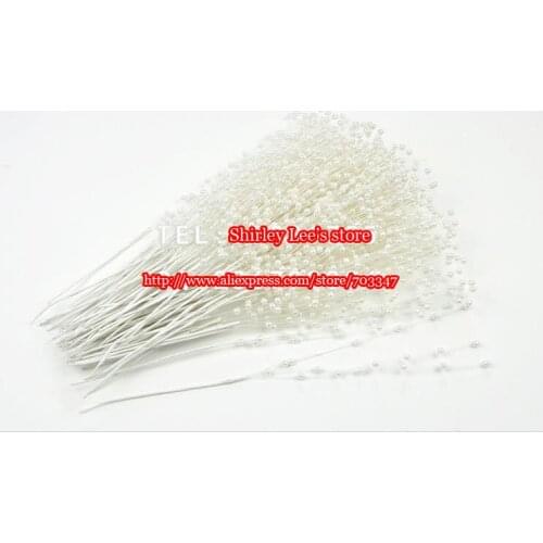 Wholesale--(500 stems/lot) Wired White pearl spray for flowers cakes weddings fascinators crafts * FREE SHIPPING BY EMS
