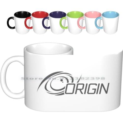 Origin Star Logo Gray Ceramic Mugs Coffee Cups Milk Tea Mug Origin Star Ship Space Rsi 600 890 315 125 Creative Trending