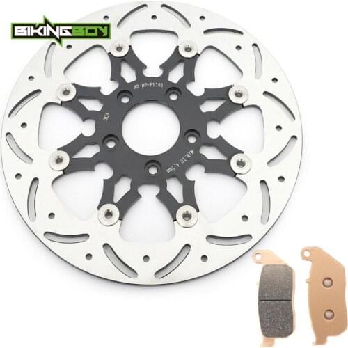 BIKINGBOY Front Brake Disk Disc Rotor Pads Sportster 883 1200 Standard XLC Custom XLN Iron Nightster XLX Forty Eight 10 11 12 13