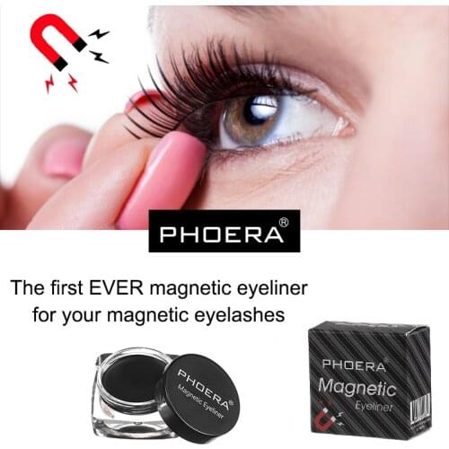 PHOERA 2020 Hot 3ml Black Magnetic Eyeliner Gel For Magnets Eyelashes Waterproof Eyeliner Paste Lasting Eyeliner Stamp TSLM1