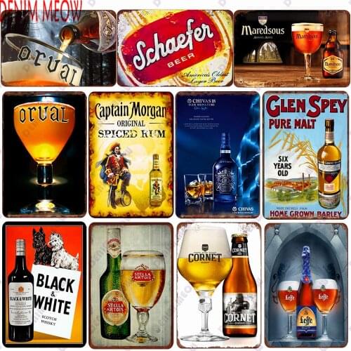 Belgium Beer Brand Vintage Tin Sign Metal Decor Wall Decor Metal Signs Pub Bar Man Cave Club Room Decor Plates WY154