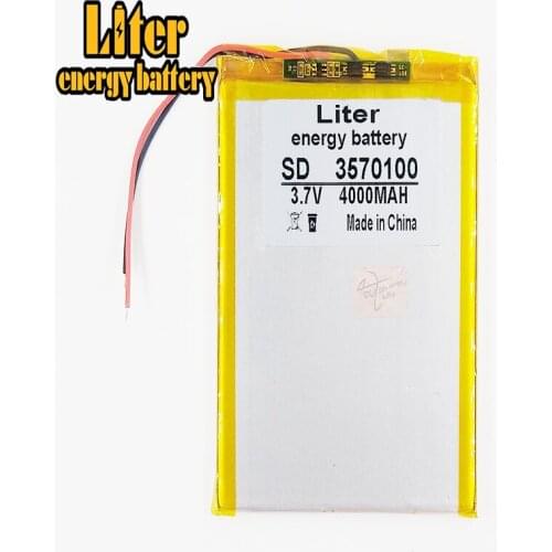 Good Qulity 3.7V,4000mAH 3570100 Polymer lithium ion / Li-ion battery for tablet pc BANK,GPS,mp3,mp4