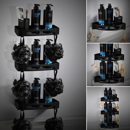 Bathroom Shelves Shower Corner Shelf Shampoo stainless steel Storage Rack Basket Holder Organizer Shower Shelf