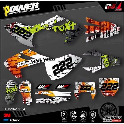 PowerZone Custom Team Graphics Decals 3M Stickers Kit For Husqvarna Sticker 2016-18 TC FC TX FX FS 2017-19 TE FE 125-450cc 54