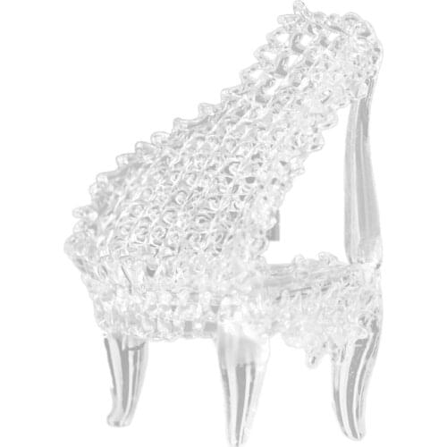 Clear Glass Mini Piano Table Decor Ornament Christmas Xmas Gift 8cmx6cm