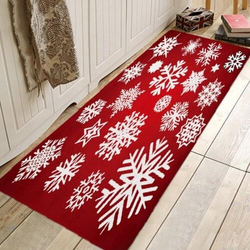 Christmas Rug 3D RUG Hallway Carpets and Rugs for Bedroom Living Room Carpet Kitchen Bathroom Anti-Slip Floor Mats 3D Mat