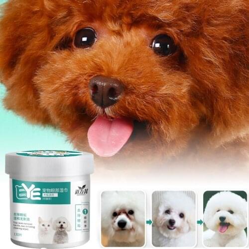 Pet Eyes Cleaning Wipes Paper Towels Dogs Cats Tears Remover Wet Wipe K1MF