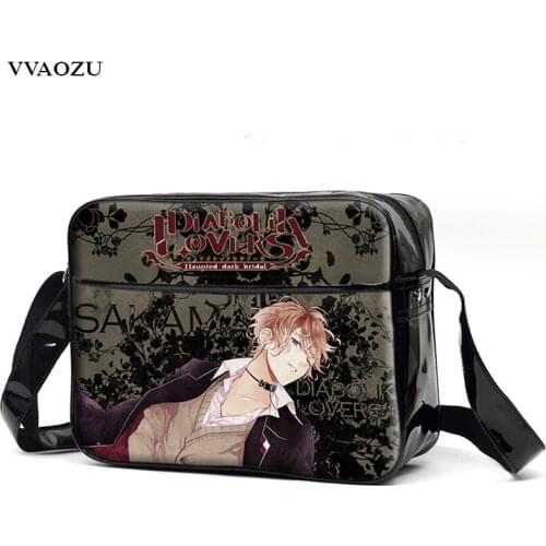 DIABOLIK LOVERS PU Messenger Bag Cartoon Unisex Shoulder Bags Free Shipping