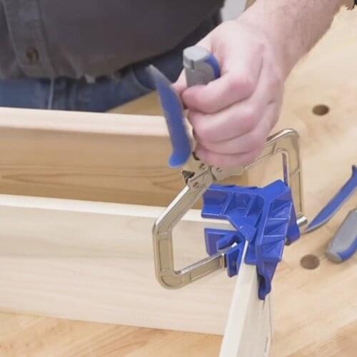 1pc Auto-adjustable 90 Degree Right Angle Clip Clamp Woodworking Clamp Picture Frame Corner Clip Hand Tools Clamps