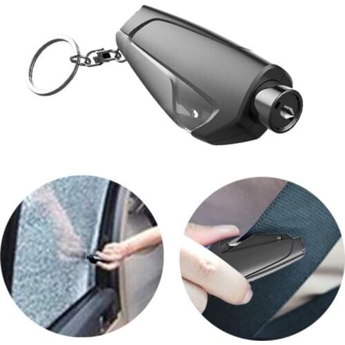 1 PC Styling Car Pocket Auto Emergency Rescue Means Glass Window Breach Infant Safety Hammers with Keychain Belt Cutter