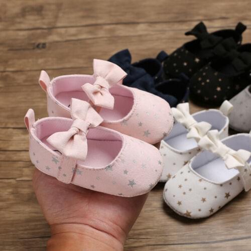 2019 Toddler Girl Crib Canvas Shoes Baby Bowknot Soft Sole Prewalker Sneakers