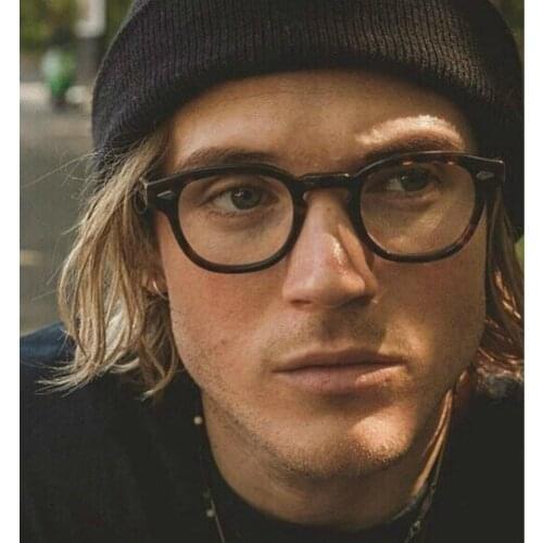 2021 Johnny Depp Style Glasses Men Retro Vintage Prescription Glasses Women Optical Spectacle Frame Clear lens