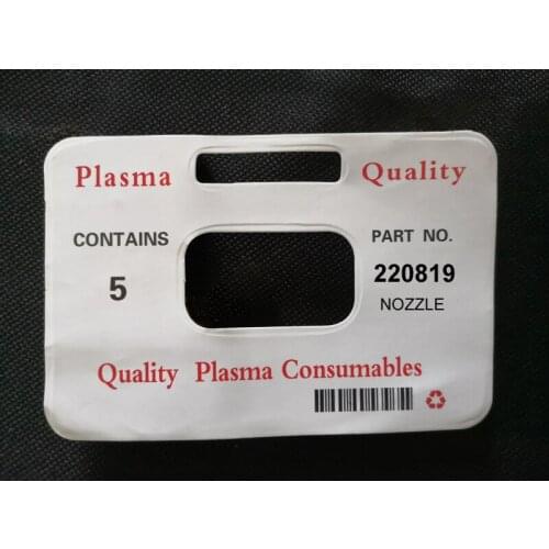 220819 Nozzle Tip 65A 25pc + 220842 Electrode 25pcs Plasma Cutter Torch Consumable Kits PKG/50 Free Shipping with Top Quality