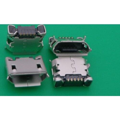30pcs/lot Micro USB Jack 5P Female Socket connector phone charging port for Lenovo A60 A366T A390E A520 A288T A500 A750