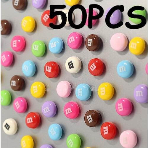 50 Pcs/ 1set chocolate beans fridge magnet creative cartoon refrigerator magnets stickers strong neodymium photo office magnet