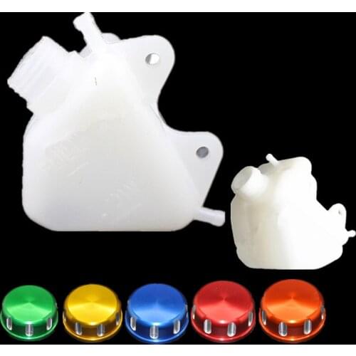 ABS Plastic Motorcycle Water Bottle Coolant Reservoir Tank Radiator Overflow For Kawasaki KLX250 1994-2007 2008-2018