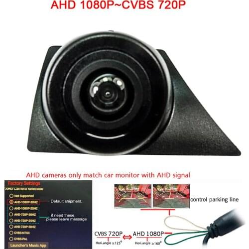 Close 180deg CCD HD car front logo camera for VW Volkswagen Bora Golf 2017 2018 front view camera