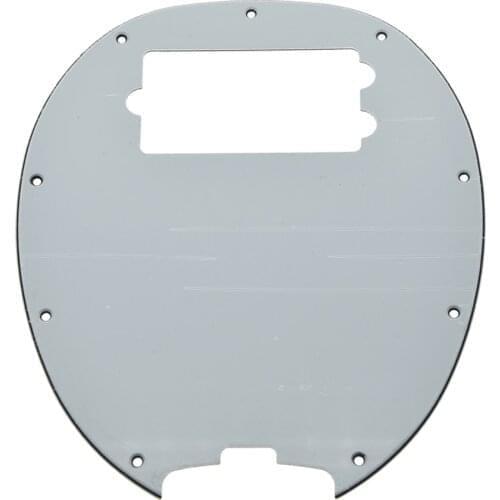 KAISH Bass Pickguard MusicMan Stingray MM4 Scratch plate for Music Man MM2 4 String Guitar Parts White 3 Ply