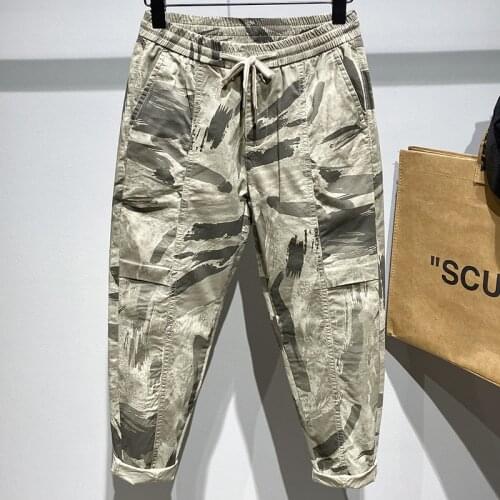 Spring Camouflage Jogger Men Cargo Pants Casual Loose Streetwear Cotton Fabric Comfortably Fits The Body Jeans trousers