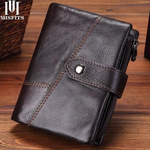 Quenya Genuine Leather Wallets Men Wallets Clutch Fashion Short Coin Purse Vintage Wallet Cowhide Leather Card Holder Coin Bag